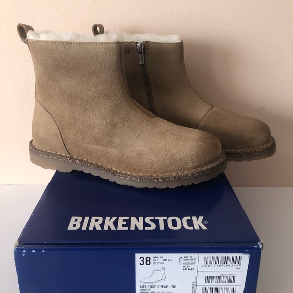 Birkenstock Melrose Genuine Shearling Suede Leather Boot. Size: 7, 38 - Picture 7 of 11